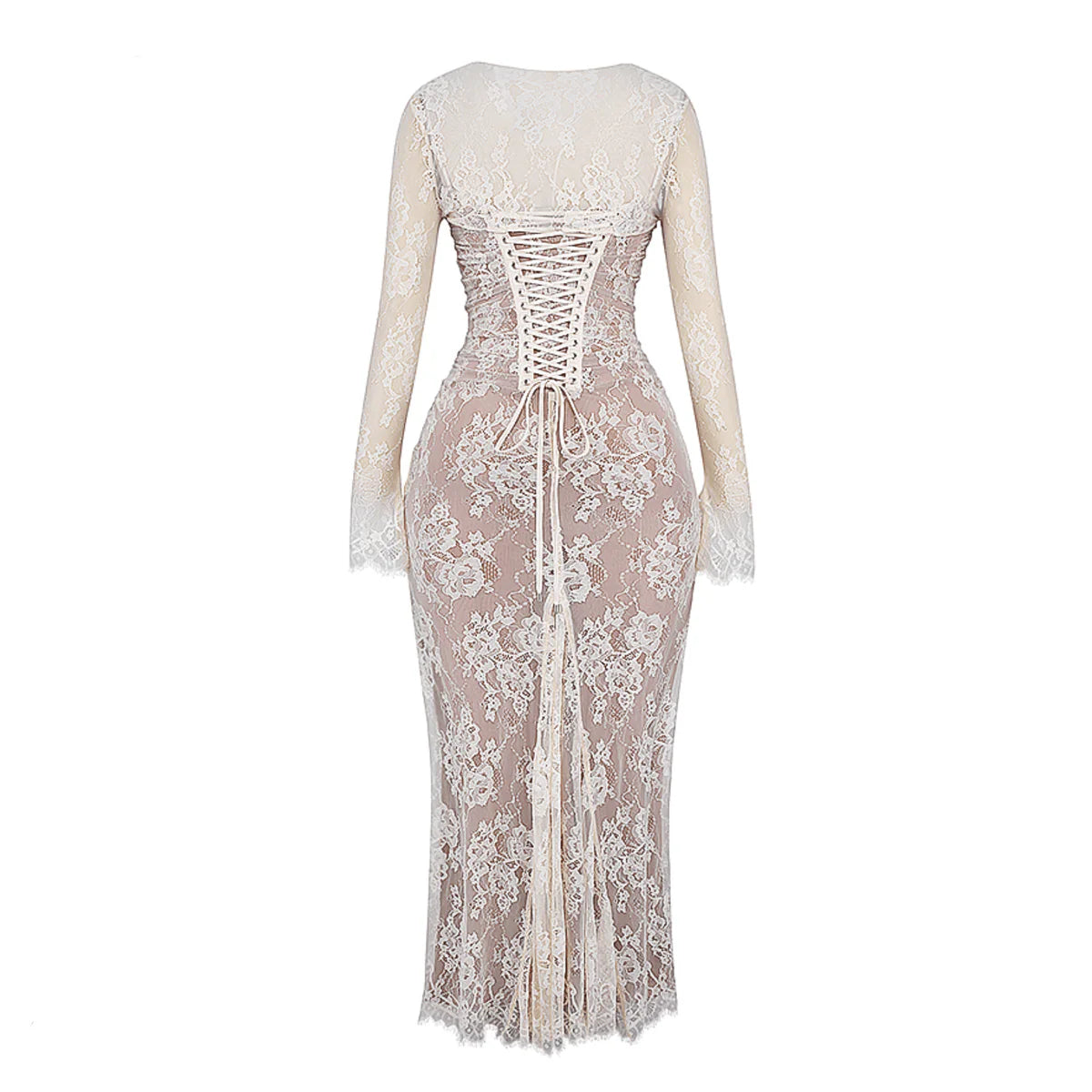 Océane Vêtements- Venetian Vintage Lace Maxi Dress