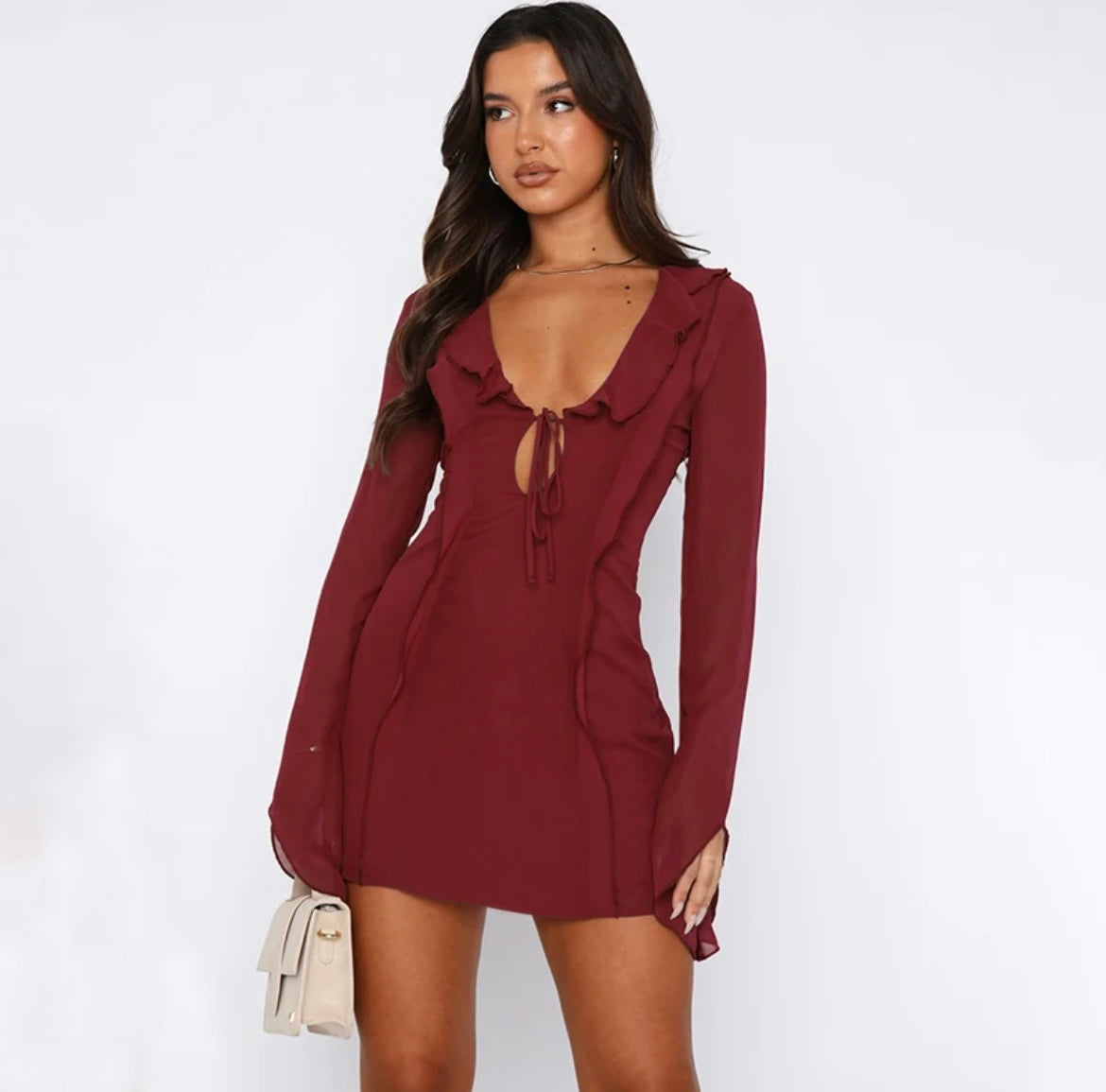 Océane Vêtements - Loisirs Ruffled Bandage Summer Dress