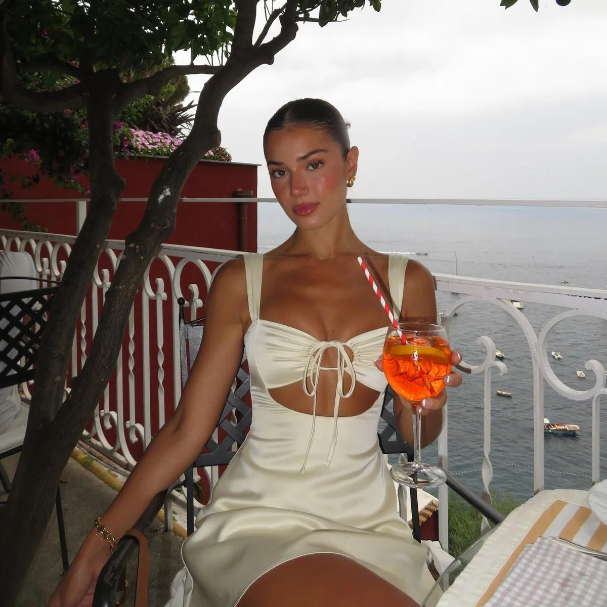 Océane Vêtements - Monaco Satin Mini Dress