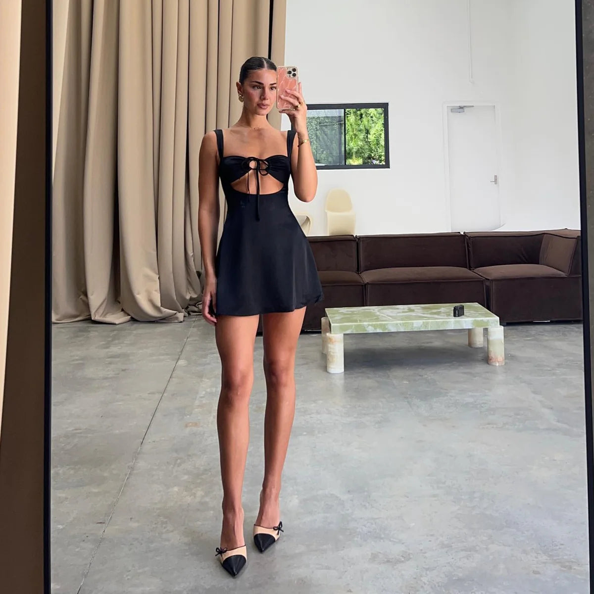 Océane Vêtements - Monaco Satin Mini Dress