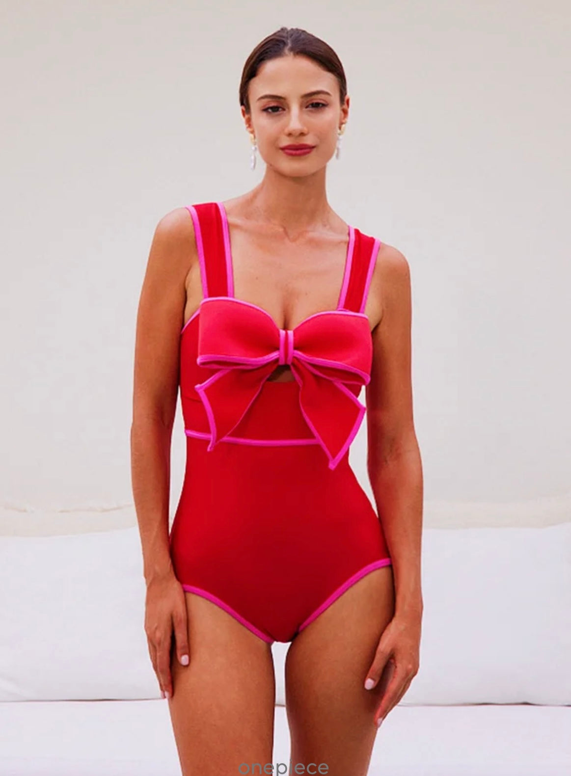 Océane Vêtements - Élégante One Piece Cutout Bowtie Swim Suit