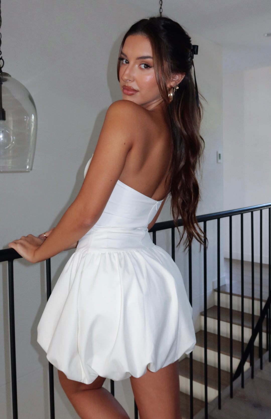 Océane Vêtements - Princesse Gathered Bubble Skirt Mini Dress - Solid Vibrant Colors