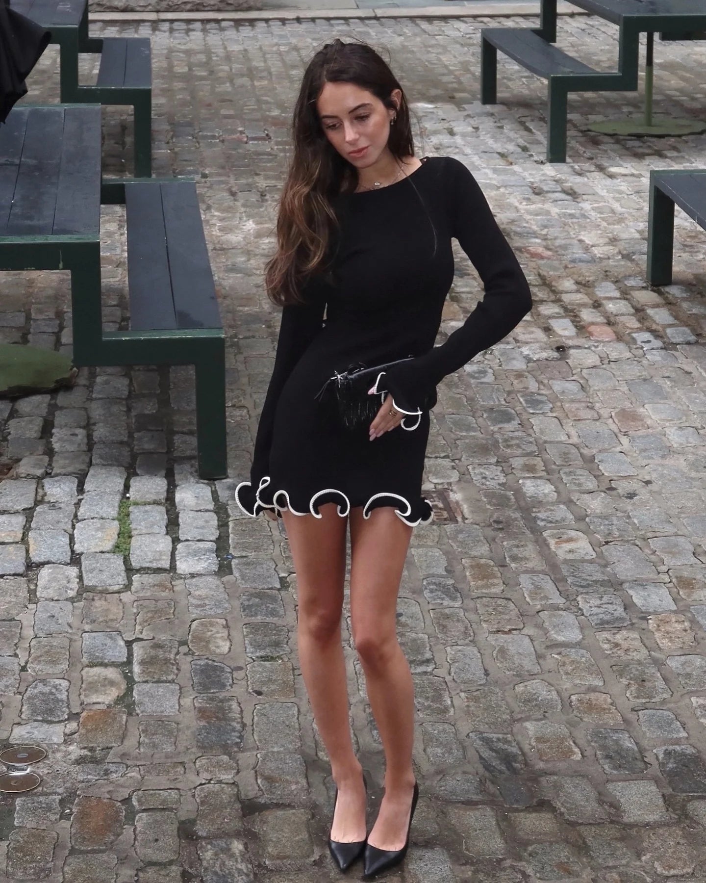 Océane Vêtements - Belle Ruffle Slim Mini Dress
