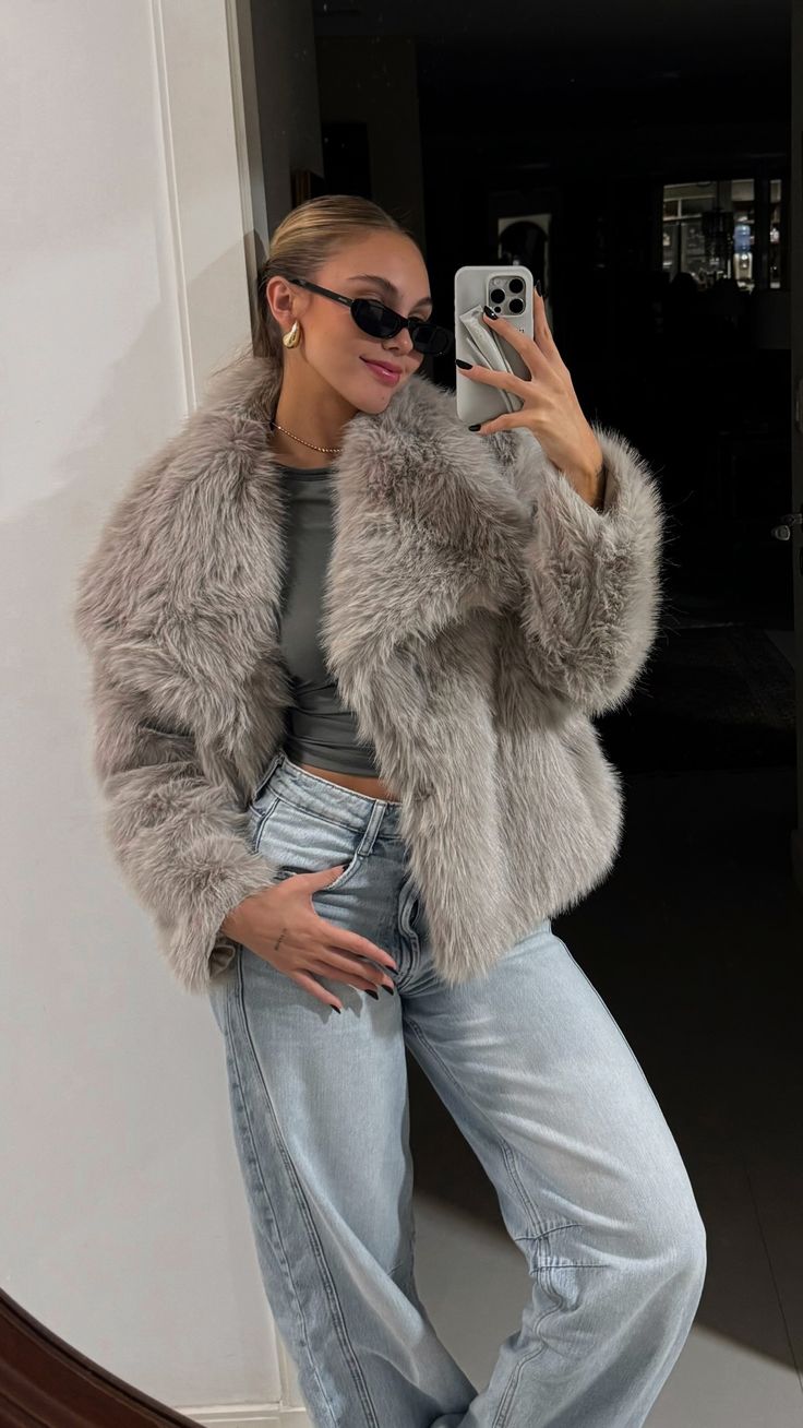 Océane Vêtements -Mia Faux Fur Coat