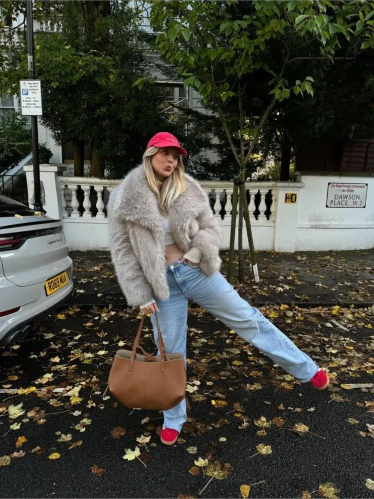 Océane Vêtements -Mia Faux Fur Coat