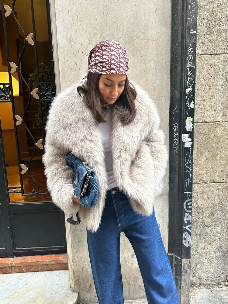 Océane Vêtements -Mia Faux Fur Coat