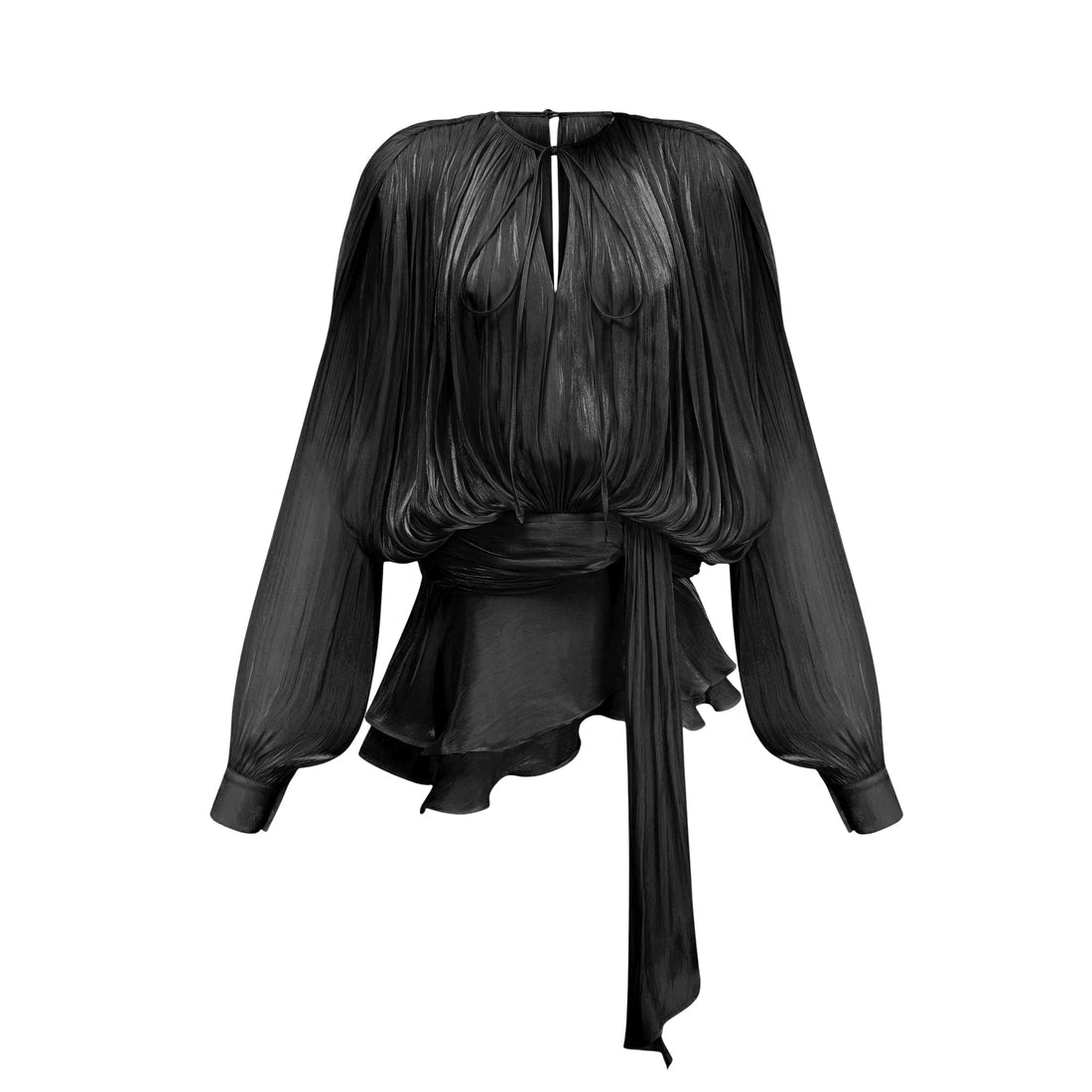 Océane Vêtements - Valentina Pleated Ruffled Mini Dress