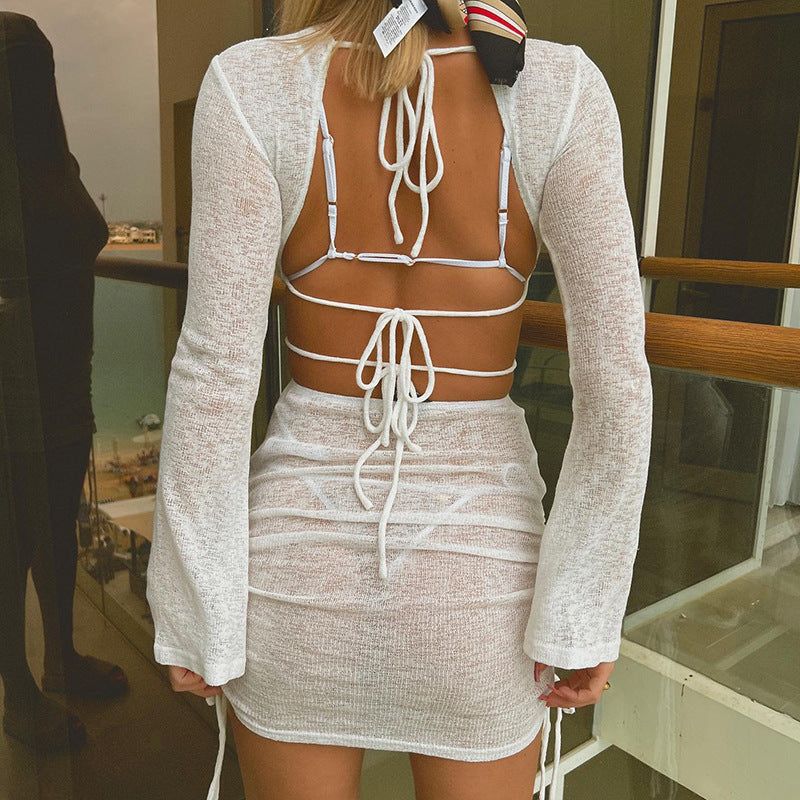 Océane Vêtements-  Eva Cut Out Beach Mini Dress